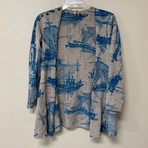 Anthropologie cardigan with various wrap styles
